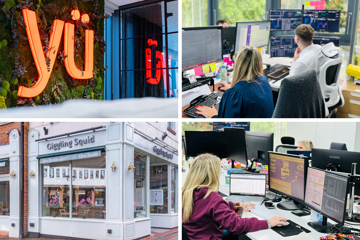 Yu energy, a business energy supplier, work with Giggling Squid restaurants 